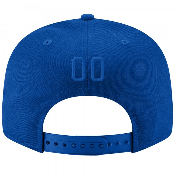 Custom Royal Royal-Red Stitched Adjustable Snapback Hat