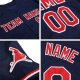 Men's Custom Navy Red-White Authentic Baseball Jersey