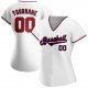 Men's Custom White Red-Navy Authentic Baseball Jersey