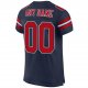 Men's Custom Navy Red-White Mesh Authentic Football Jersey