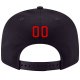 Custom Navy Red-White Stitched Adjustable Snapback Hat