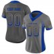 Men's Custom Gray Royal-Gold Mesh Drift Fashion Football Jersey