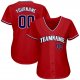 Men's Custom Red Navy-White Authentic Baseball Jersey