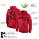 Men's Custom Stitched Red Red-Black Sports Pullover Sweatshirt Hoodie