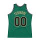 Men's Custom Kelly Green Black-Old Gold Authentic Throwback Basketball Jersey