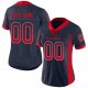 Men's Custom Navy Scarlet-Gray Mesh Drift Fashion Football Jersey