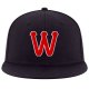 Custom Navy Red-White Stitched Adjustable Snapback Hat