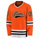 Men's Custom Orange Black-White Hockey Jersey