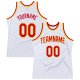 Men's Custom White Red-Gold Authentic Throwback Basketball Jersey